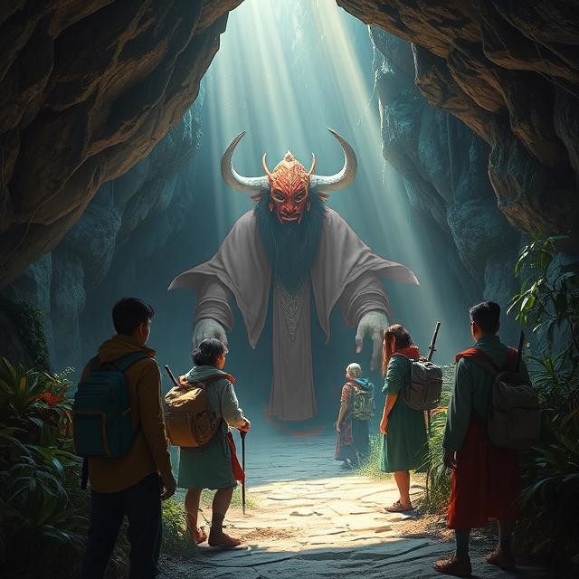 Nos aventuriers se battant contre le Masque Rouge